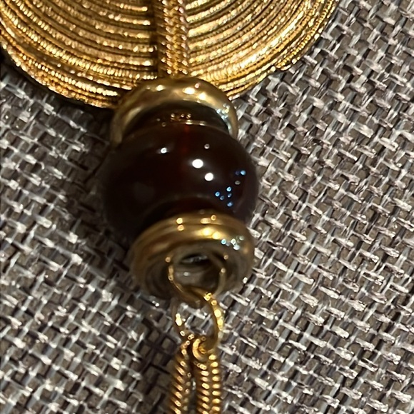 Vintage Necklace - amazing Medallion with beads/resin balls - Picture 4 of 8